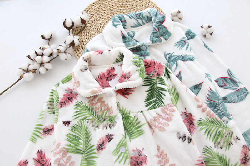 WINTER PAJAMAS;THICK WARM NICE PAJAMAS,DEER PAJAMS,Lady pajamas set