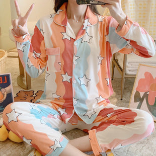 long sleeve pajamas lady pajamas
