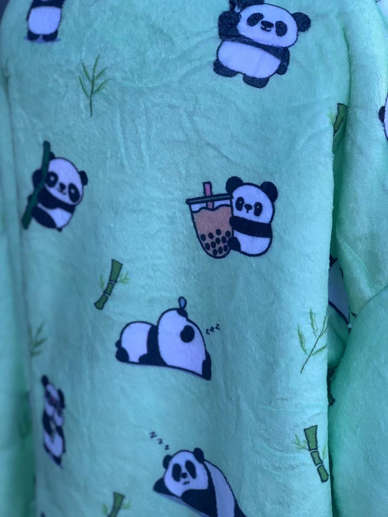 panda oversized hoodie LOVE PANDA(1 SIZE FOR MOST)