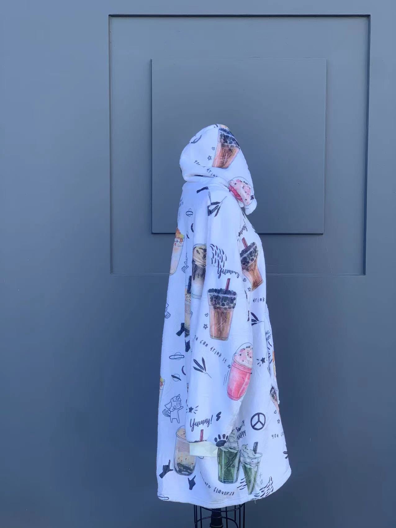 ins boba milktea oversized hoodie (1 SIZE FOR MOST)