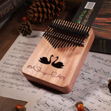 Kalimba 17 Keys Thumb Finger Piano Wood Kid Adult Instrument