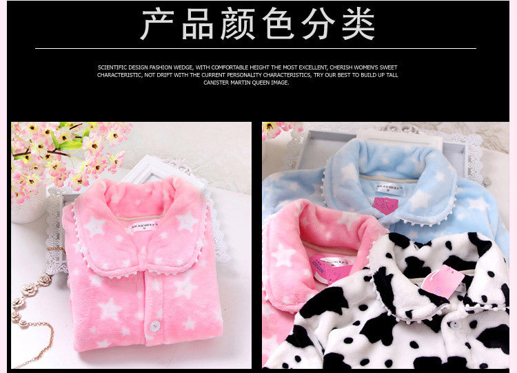 WINTER PAJAMAS;THICK WARM NICE PAJAMAS,DEER PAJAMS,Lady pajamas set