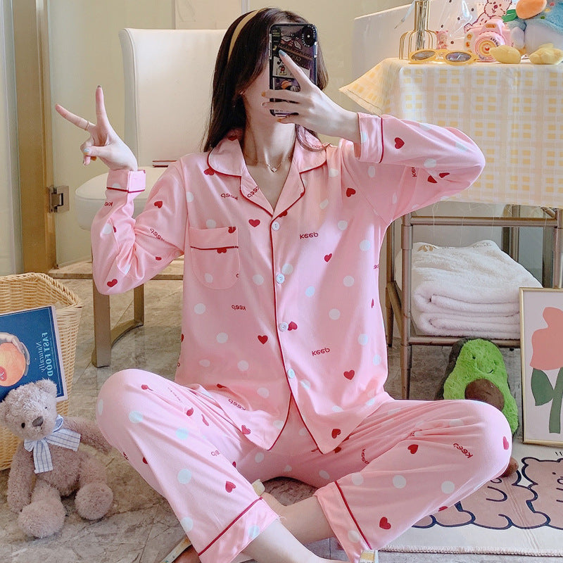 long sleeve pajamas lady pajamas