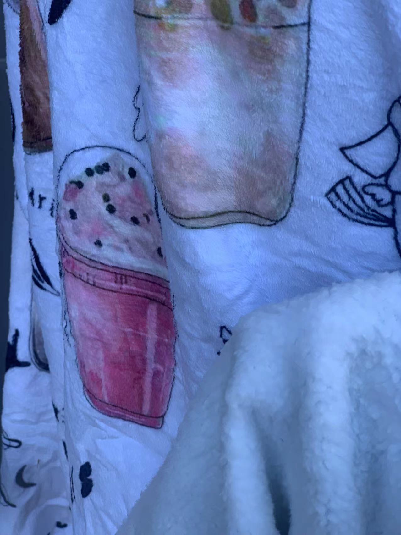 ins boba milktea oversized hoodie (1 SIZE FOR MOST)