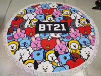 BTS-bt21 round beach 1.5 meter towel