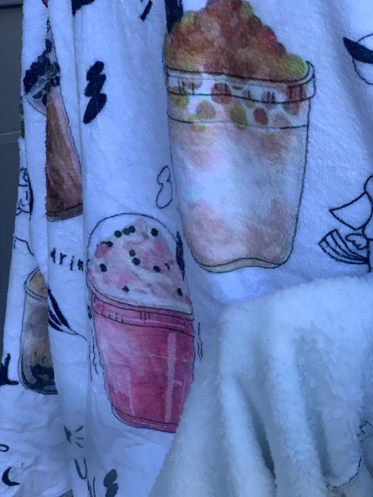 ins boba milktea oversized hoodie (1 SIZE FOR MOST)