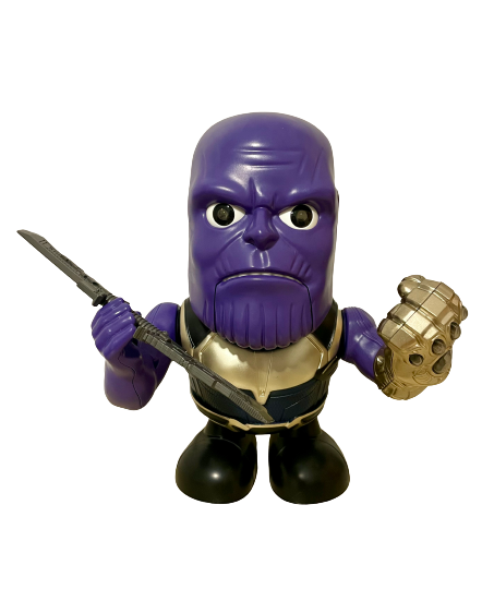 (Purple Thanos) Dance Hero Super Hero Avengers Thanos Kids Baby Electric Dancing Toys with Light and Music