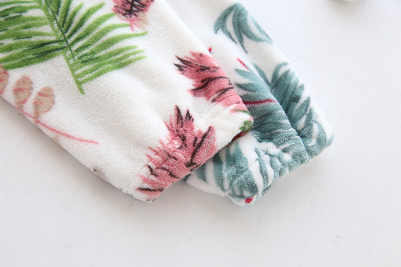 WINTER PAJAMAS;THICK WARM NICE PAJAMAS,DEER PAJAMS,Lady pajamas set