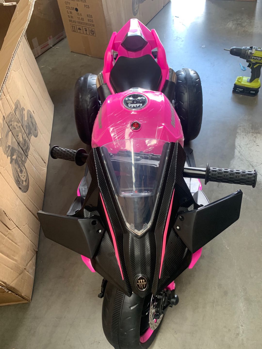Kawasaki Ninja H2R kids ride on moto Christmas Gift