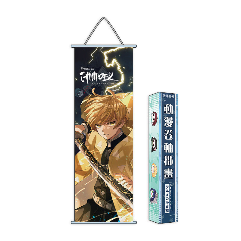 Demon Slayer One Piece Banner Poster Anime wall art hanging painting(small)