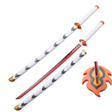 Wooden Sword Demon Slayer Zoro, Law Katana Anime Japanese Samurai Sword Cosplay Collection 40 Inches