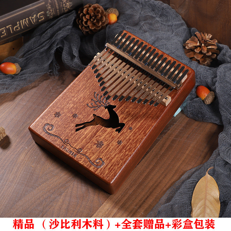 Kalimba 17 Keys Thumb Finger Piano Wood Kid Adult Instrument