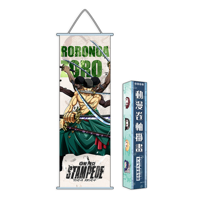 Demon Slayer One Piece Banner Poster Anime wall art hanging painting(small)