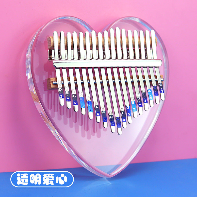 Kalimba 17 Keys Thumb Finger Piano Star Shaped Kid Adult Instrument