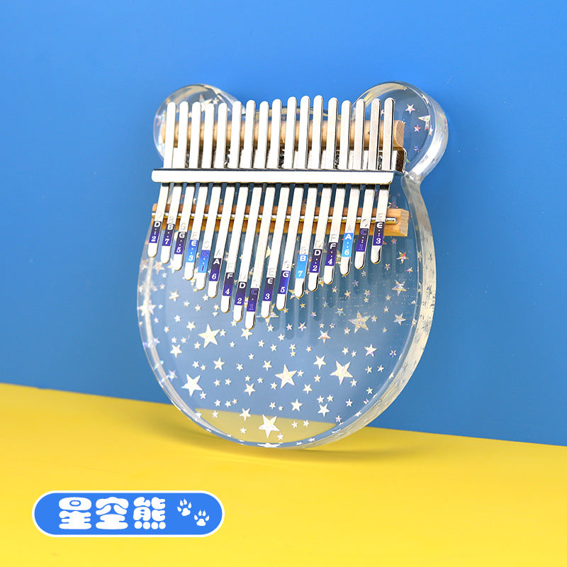 Kalimba 17 Keys Thumb Finger Piano Star Shaped Kid Adult Instrument