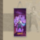 Demon Slayer Naruto Banner anime poster wall art hanging painting(medium)