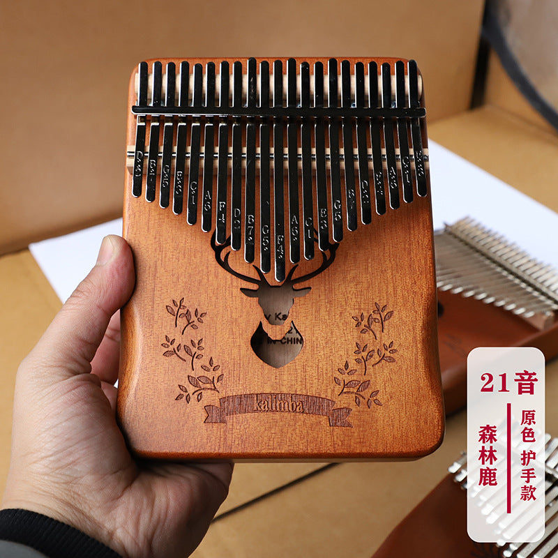 Kalimba 21 Keys Thumb Finger Piano Wood Kid Adult Instrument