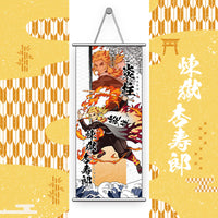 Demon Slayer Naruto Banner anime poster wall art hanging painting(medium)