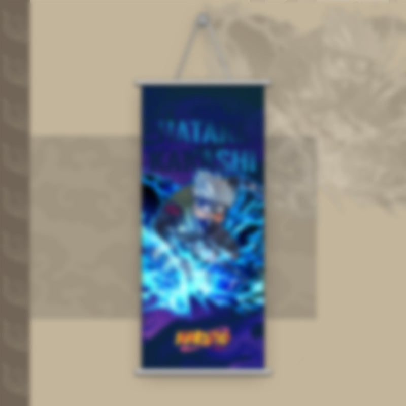 Demon Slayer Naruto Banner anime poster wall art hanging painting(medium)