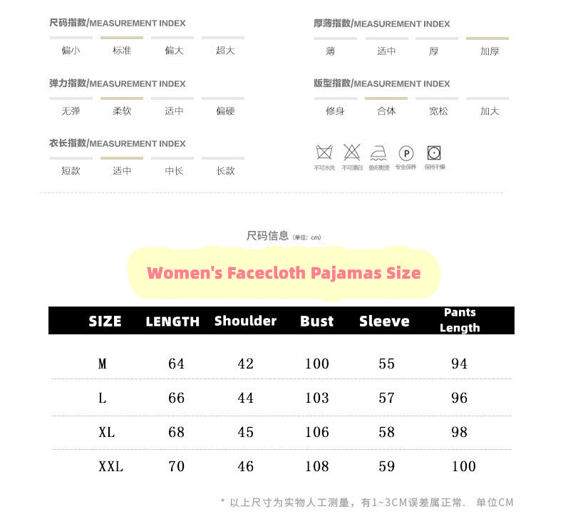 Winter Pajamas Sleepwear Women Pink Warm Thick Pyjamas Cherry PJ