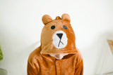 brown bear costume,pajamas ,party animal-KIDS AND ADULT SIZE AVAIABLE!!!