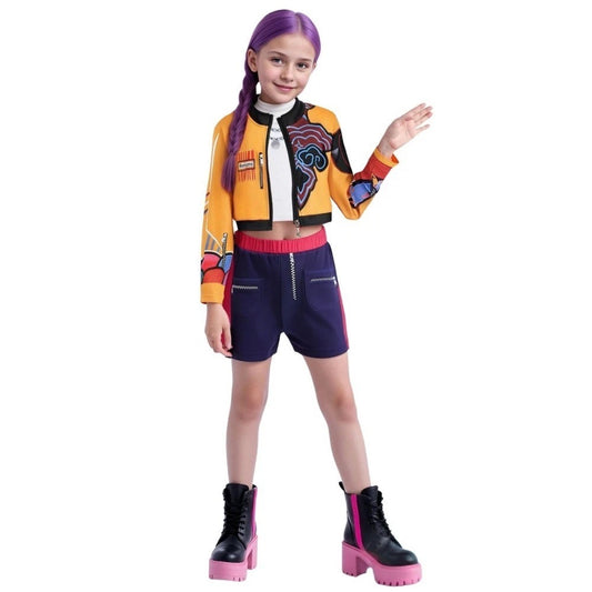 Kpop Demon Hunter Costume Rumi Zoey Mira Kid Size