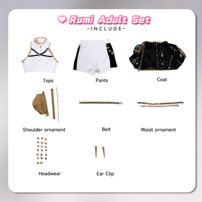 Kpop Demon Hunter Costume Kid &Adult size available Huntrix Fancy Dress Cosplay Virtual Idol Movie Girls' Carnival Performance Anime Expo