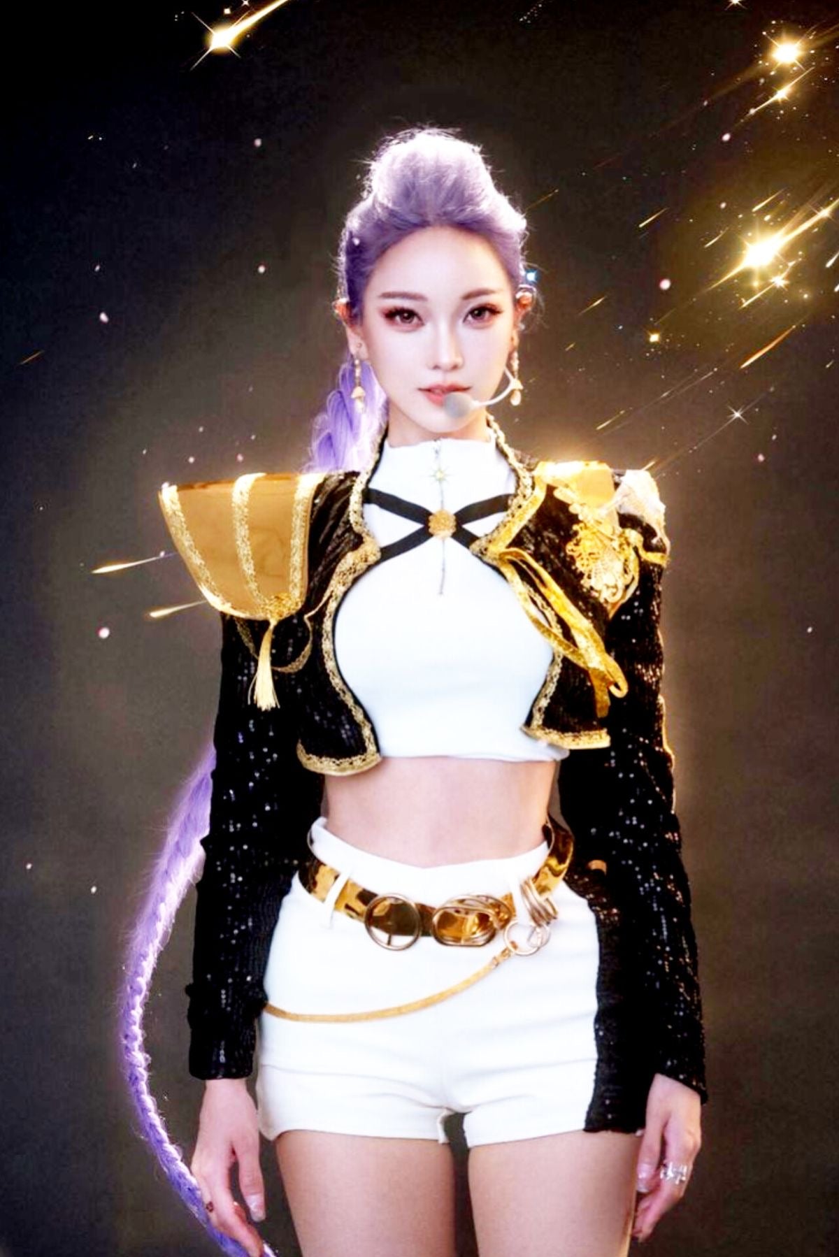 Kpop Demon Hunter Costume Kid &Adult size available Huntrix Fancy Dress Cosplay Virtual Idol Movie Girls' Carnival Performance Anime Expo