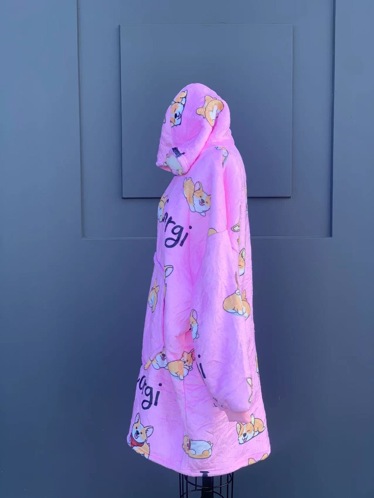 corgi oversized hoodie (1 SIZE FOR MOST)