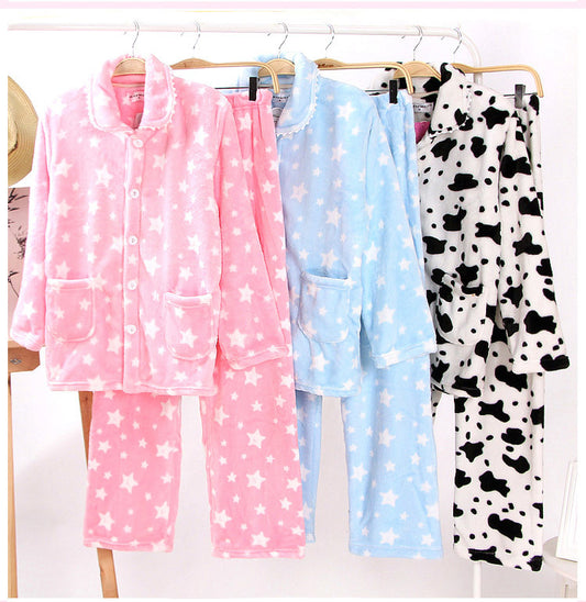 WINTER PAJAMAS;THICK WARM NICE PAJAMAS,DEER PAJAMS,Lady pajamas set
