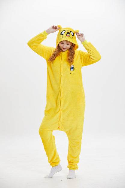 JAKE THE DOG!  onesie,PARTY COSTUME ,party animal-KIDS AND ADULT SIZE AVAIABLE!!!