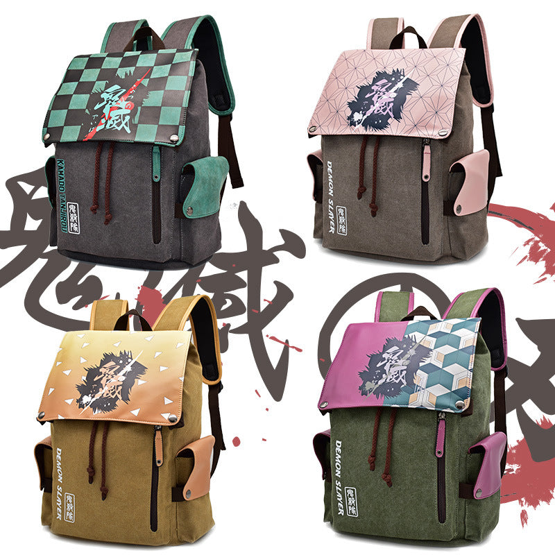Demon Slayer School Bag backpack Tanjiro Nezuko