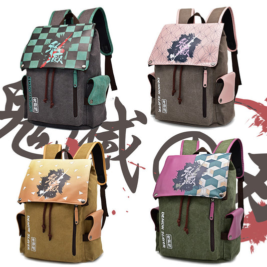 Demon Slayer School Bag backpack Tanjiro Nezuko