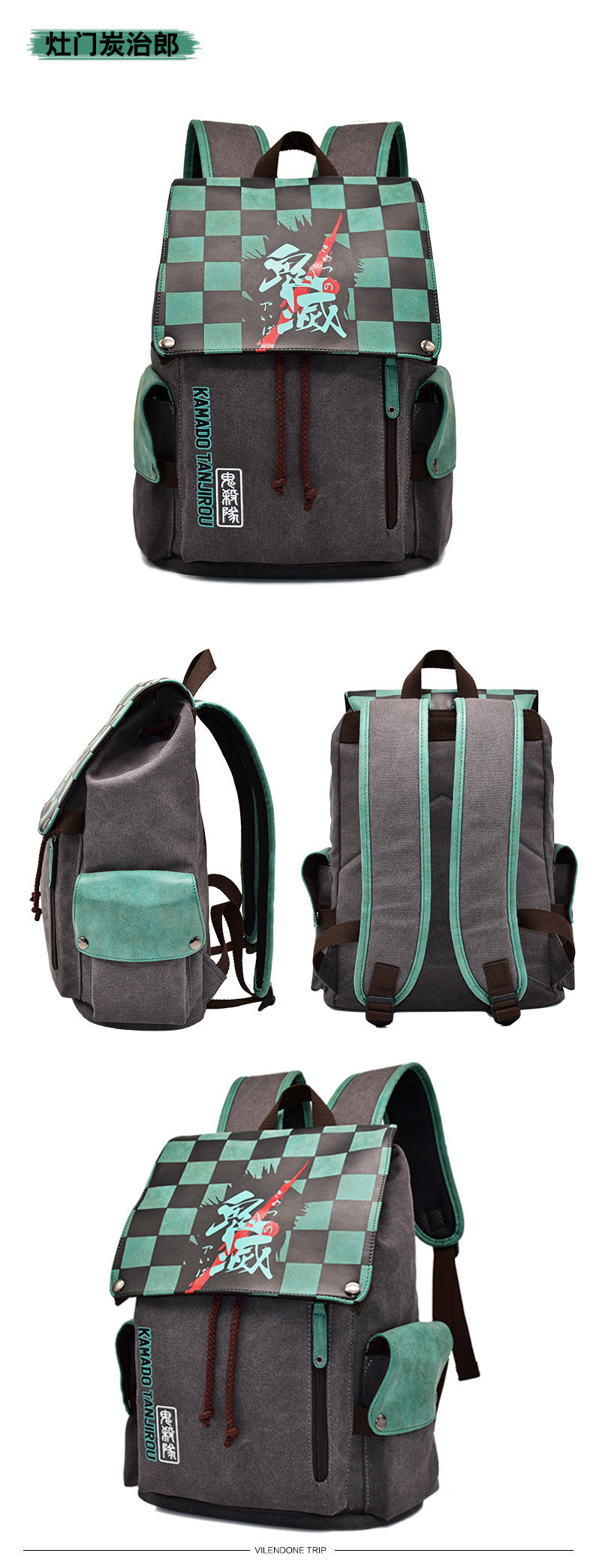 Demon Slayer School Bag backpack Tanjiro Nezuko