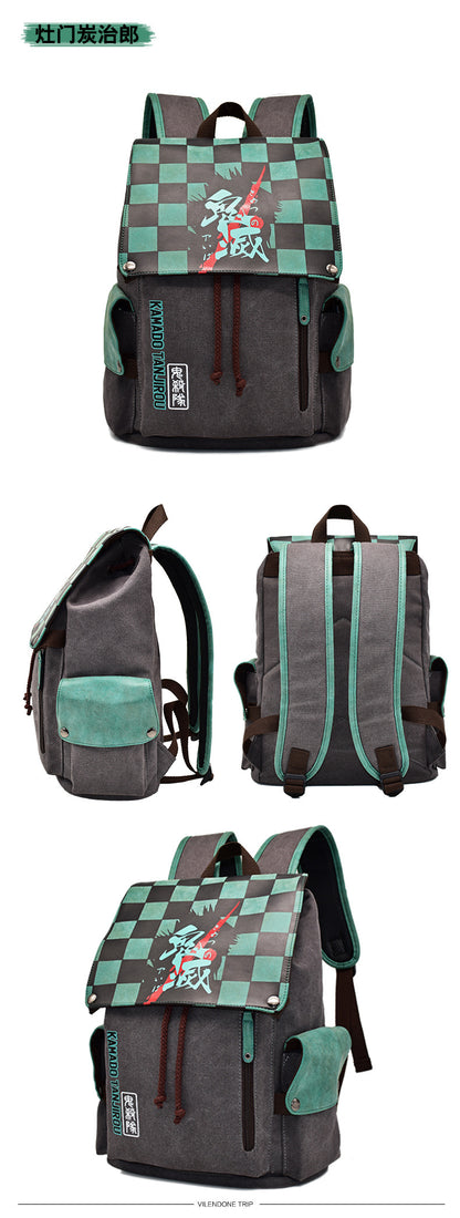 Demon Slayer School Bag backpack Tanjiro Nezuko