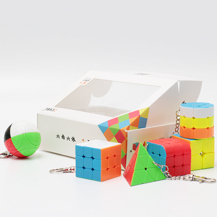 mini lube cube -box of 6 keyring set