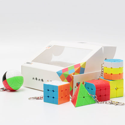 mini lube cube -box of 6 keyring set