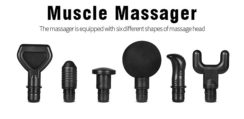 Massage Gun LCD carbon fiber print Therapy Percussive Vibration Muscle Massager Sports Recovery AU