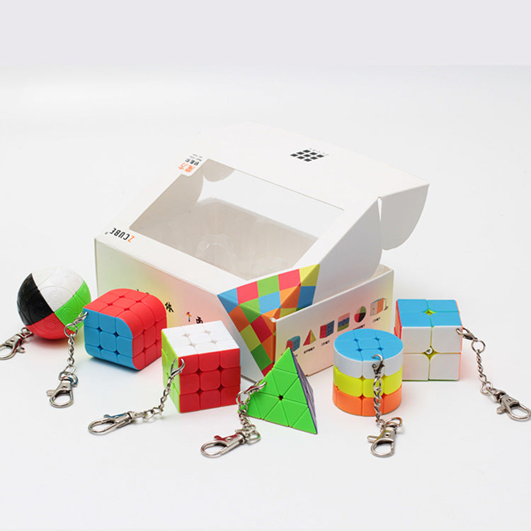 mini lube cube -box of 6 keyring set