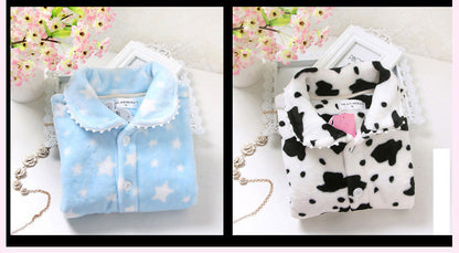 WINTER PAJAMAS;THICK WARM NICE PAJAMAS,DEER PAJAMS,Lady pajamas set