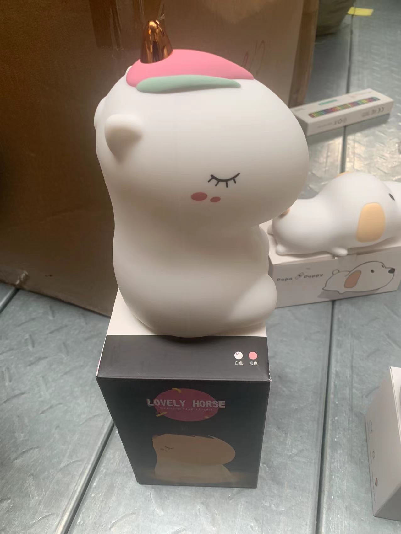 SILICONE NIHGT LIGHT, NIGHT LAMP, FEED LAMP,CUTE LAMP,ANIMAL LAMP