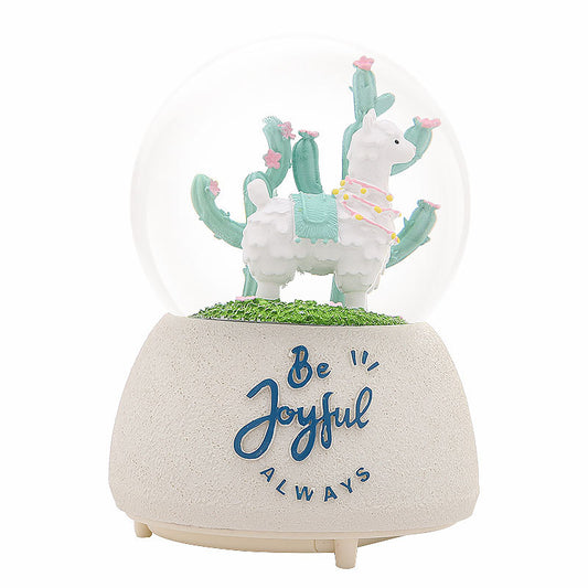 LAMA CRYSTAL MUSIC BALL -MUSIC LIGHTING SNOWING gift