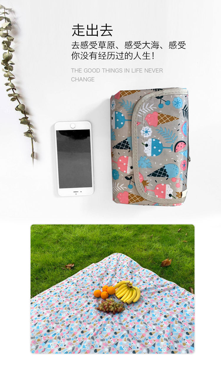 Camping Beach Picnic Blanket 2M*2M Waterproof Mat Travel Rug Outdoor Large au stocks