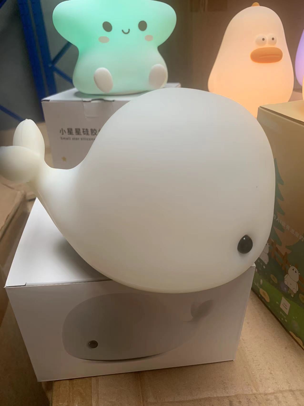 SILICONE NIHGT LIGHT, NIGHT LAMP, FEED LAMP,CUTE LAMP,ANIMAL LAMP