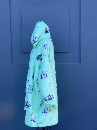 panda oversized hoodie LOVE PANDA(1 SIZE FOR MOST)