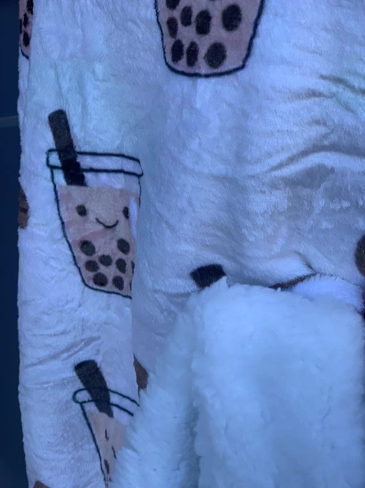boba milktea oversized hoodie (1 SIZE FOR MOST)