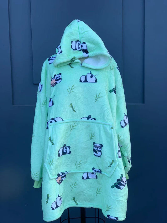 panda oversized hoodie LOVE PANDA(1 SIZE FOR MOST)