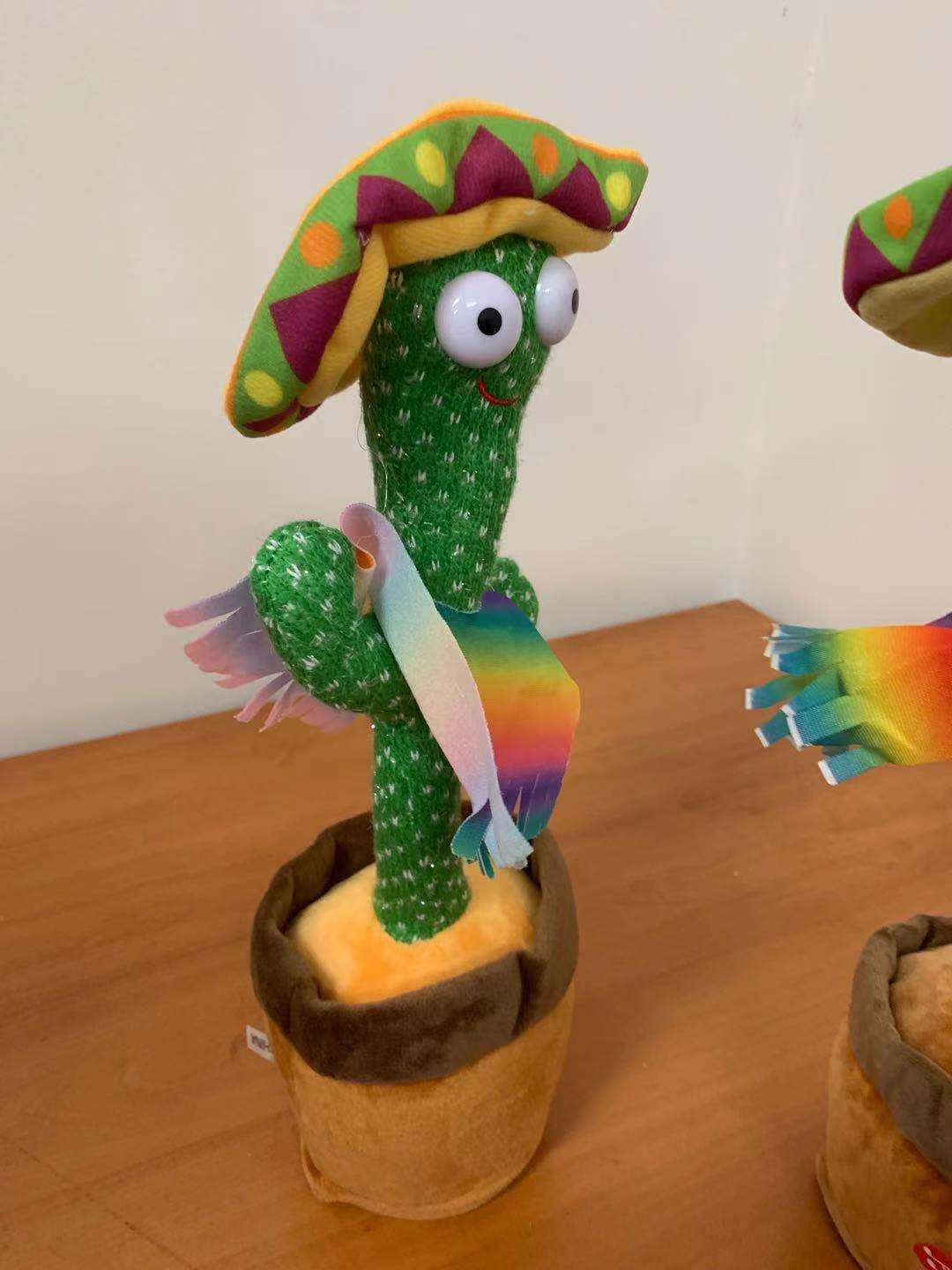 Dancing Cactus Talking And light-up Plush Toy Cute Christmas toy Doll Kids Birthday Gift