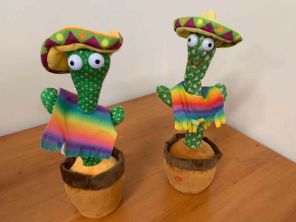 Dancing Cactus Talking And light-up Plush Toy Cute Christmas toy Doll Kids Birthday Gift