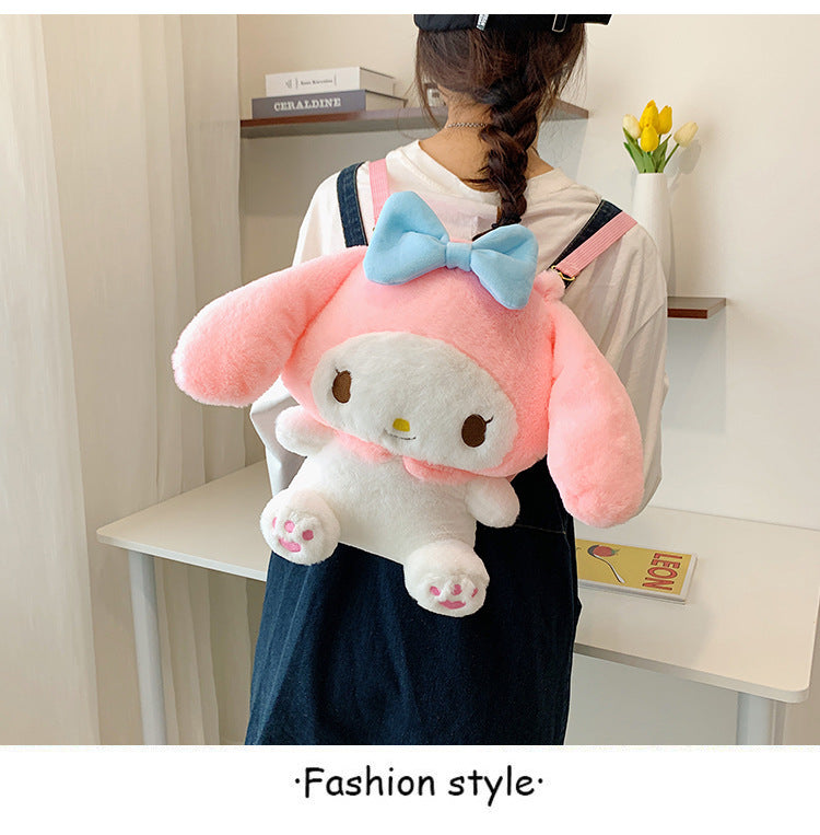 SANIRO BAG Kuromi bag Cinnamoroll Melody Cute Fluffy bag